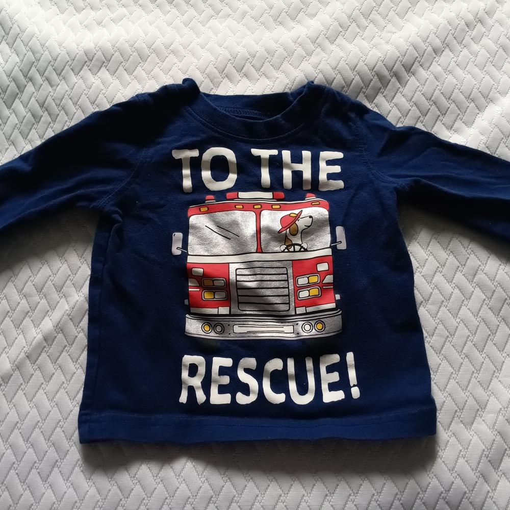 Carter's Navy Graphic Long Sleeve Shirt